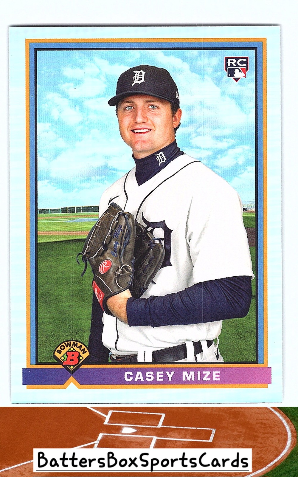 2021 Bowman #91B-CM Casey Mize 1991 Bowman Baseball