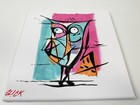 Wide Awake Owl Original Acrylic Painting 12x12 Pop Art Street Art Style — photo 3