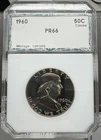 1960 High Grade GEM BU Proof CAMEO Franklin Half Dollar - Great Luster