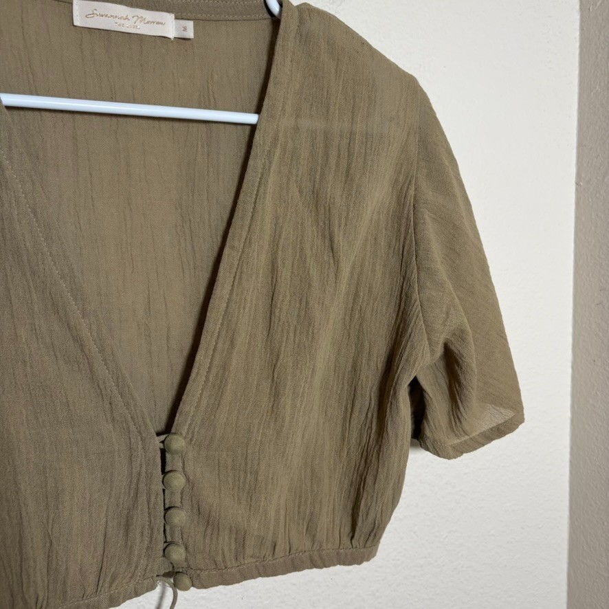 Savannah Morrow The Label Blouse Women's Medium O… - image 3