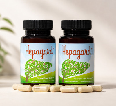 Pack of 2 Hepagard -   Liver Support Supplement    60 Veg Capsules - Free Ship
