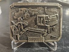 J I Case IH A Fresh Team For Today  s Farmer Belt Buckle 1985 B98