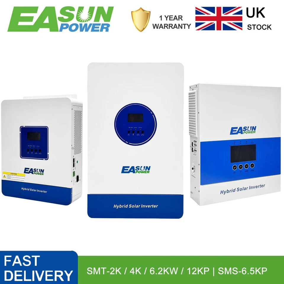 Off Grid Hybrid Solar Inverter 12V 2KW | 24V 3.6KW | 48V 6.5KW 11KW Wifi 230VAC - Image 1 of 1