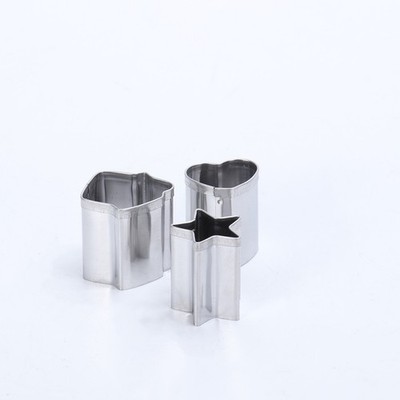 Reusable Stainless Steel Cookie Mould Set 8Pcs for Home Baking Use