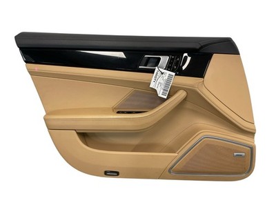 2017-2023 PORSCHE PANAMERA FRONT LEFT INNER DOOR TRIM PANEL COVER LUXOR BEIGE LH