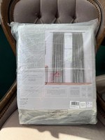 RRP £120 New Lewis Velvet Pencil Pleat Curtains in the color Silver 167/182