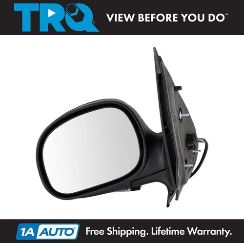 TRQ Power Flat Black Mirror Left side for 1998-2002 Ford Expedition