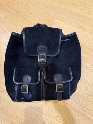 Vintage COACH Berkeley Backpack Black Nubuck Leather 