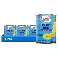 (12 pack) Pineapple Slices in Heavy Syrup, 20...
