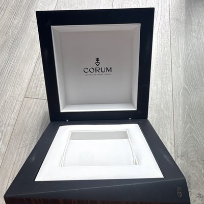 Corum Luxury Presentation Box Wood Fabric for 1-3 Watches w/ Manuals & Packaging