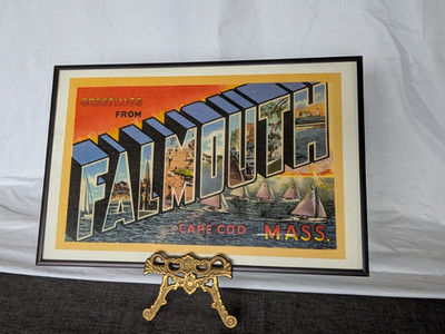 Greetings From Falmouth Cape Cod Mass Framed Print