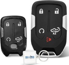 Key Fob Shell, Replacement Smart Remote Key Case Cover 5 Buttons for 2019-2024