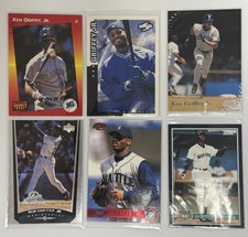 Ken Griffey Jr. Baseball Card Lot (6) Seatle Mariners HOF