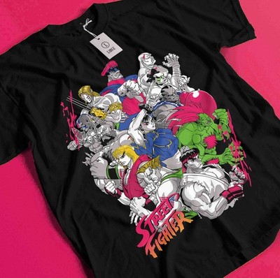 Sagat T-Shirt Street Fighter Shirt Chun Li Tshirt Akuma Anime Fight Zangief