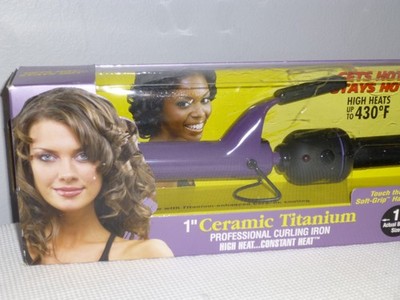 Hot Tools Professional 1'' Ceramic Ti  Titanium Curling Iron Pulse Technology NEW