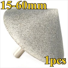 15 - 60mm Taper Diamond Grinding Head - Rotary Drills for Glass Chamfer Hole