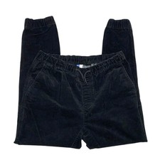 Casual Corduroy Pull On Black Pants Stretch Size M H M DIVIDED medium