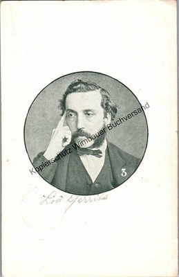 Portrait Lodewijk Gerrits (1827-1873) Schriftsteller und Politiker Gerrits, Lode