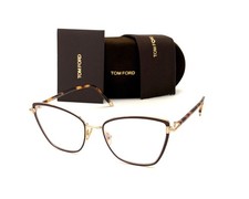 Tom Ford FT5740-B 048 Havana Brown / Blue Block Clear 54mm Eyeglasses TF5740-B