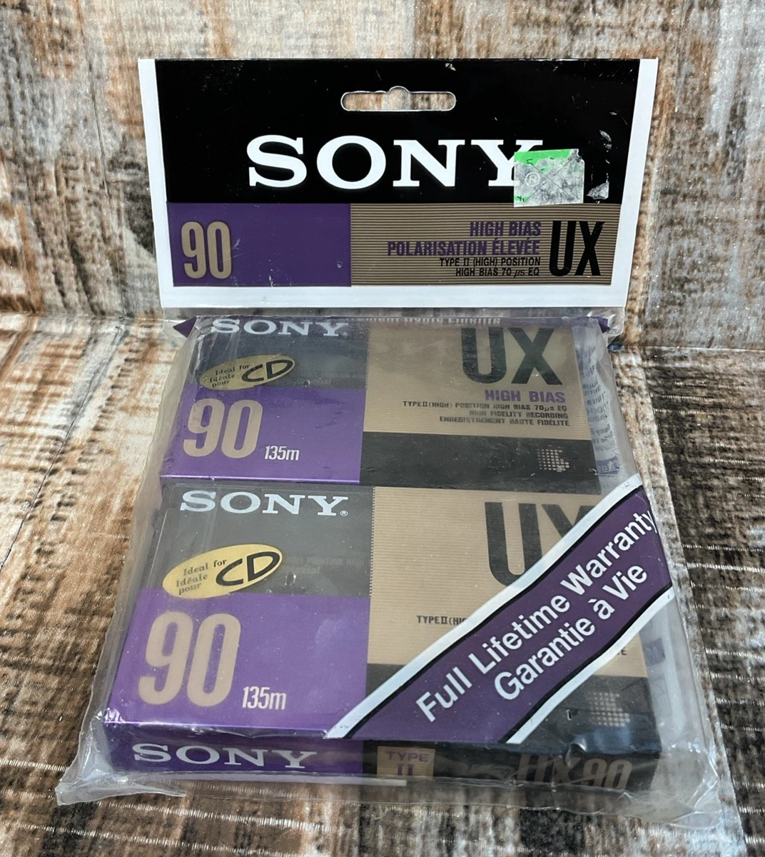 6X SONY UX-S 90 (type II) - Chrome Super Class - CASSETTE TAPES BLANK new SEALED EUR 59,00