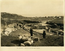 Cartago Hombre Pastor Por Ancient Roman Theater Ruins Antigüedad Foto Túnez