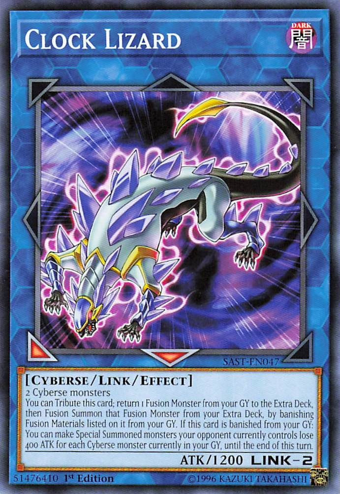 Clock Lizard SAST-EN047 Common Savage Strike Yu-Gi-Oh 1st Edition Lightly Played