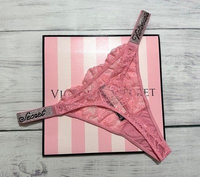 Victoria's Secret Shine Strap Thong Bling Very Sexy Panty Rhinestone All Sizes