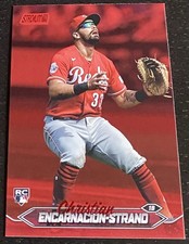 2024 Topps Stadium Club Christian Encarnacion-Strand Red Parallel Rookie Card #5. rookie card picture