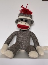 Schylling Sock Monkey Plush Collectible Stuffed Animal 21 Inch
