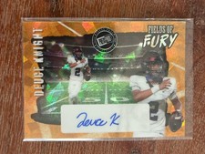 Marketplace image: 2024 Leaf Press Pass Fields of Fury Deuce Knight Superfractor 1/1 Auto