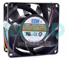AVC 2B08038B48U 8038 DC48V 0.58A 8CM 4-Pin Server Cooling Fan