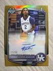 Jasper Johnson 2025-26 Bowman Chrome 1st True Gold Refractor On Card Auto /50 UK