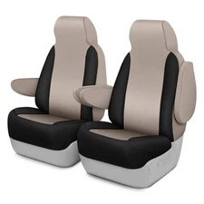 For Honda CR-V 02-04 Saddleman Neoprene 1st Row Tan & Black Custom Seat Covers