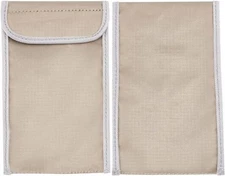 2pcs Anti Radiation Cell Phone Sleeve Security Pouch Faraday Bag 5G GPS EMF RFID