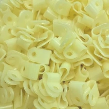 Bulk Lot 950+ Pack 1/4" Nylon Cable Clamps *New See Pictures For Details 