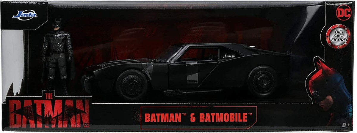 The Batman 2022 Batmobile 1/24 Die-cast Car w/ 2.75 The Batman 2022 Batmobile 1/24 Die-cast Car w/ 2.75