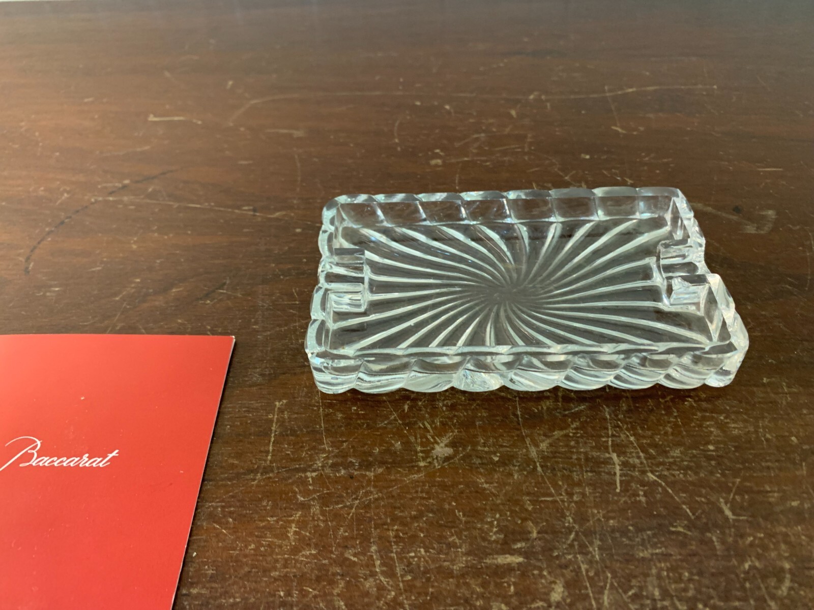 Bamboo Ashtray Model In Baccarat Crystal
