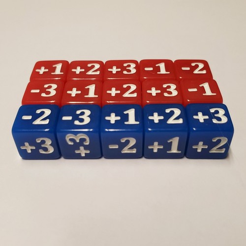 15x Juego de contador de dados base modificadora de 10 mm rojo y azul para Shadowverse: Evolve - Imagen 3 de 4