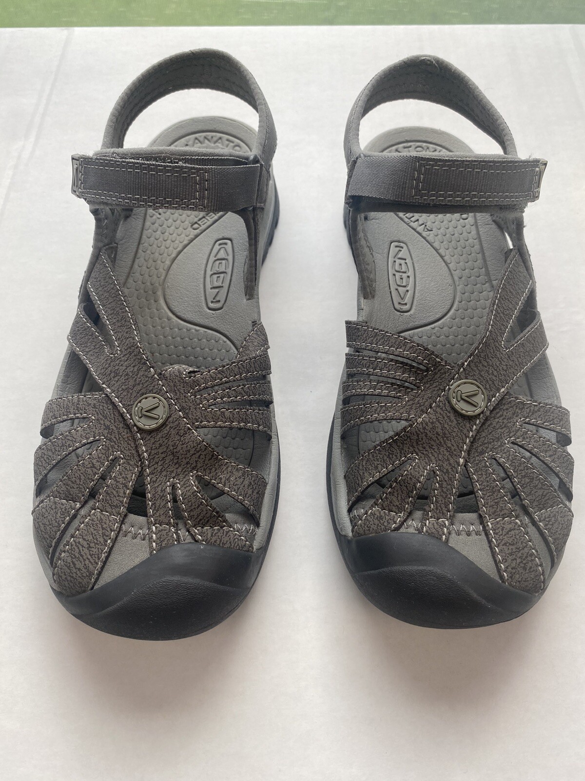 Sandali KEEN Rose 9 5 US in pelle marrone escursionismo passeggio scarpe lavabili ad acqua