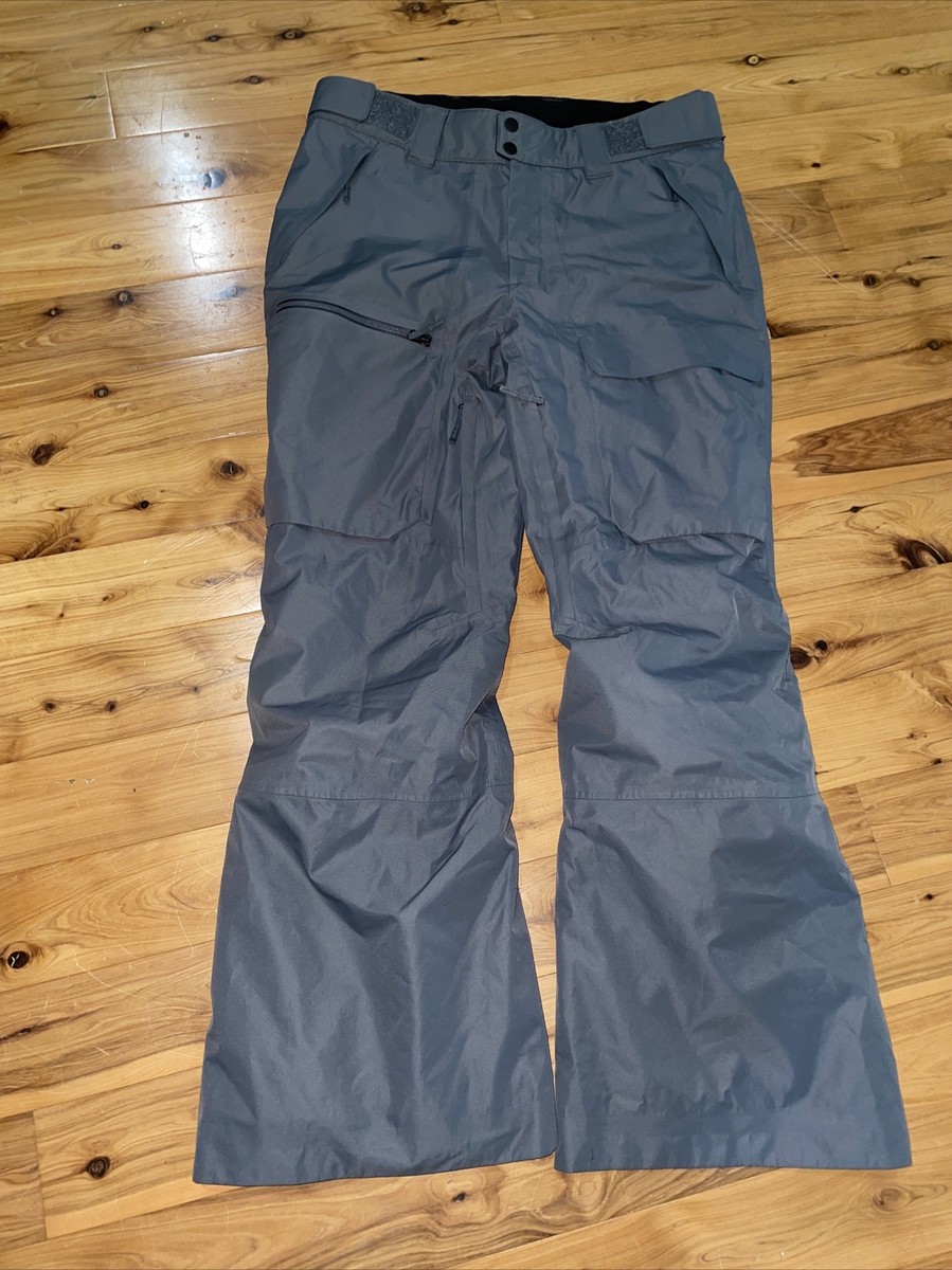 STOIC Gray Outer Layer SNOW Board Ski PANTS Lined Waterproof Men's