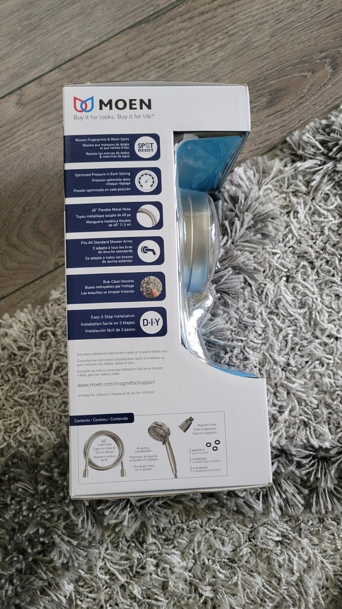 MOEN Attract w/ Magnetix 6-spray 3.75 in. Dual Shower Head  