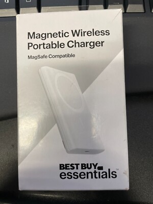 Best Buy 5,000mAh 7.5W Magnetic Wireless Portable Charger for iPhone 16/15/14/13