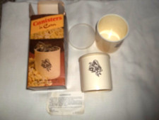 VTG Nasco Canisters 'n Corn NIB 1982 Nasco Inc Cute plastic containers w/ lids