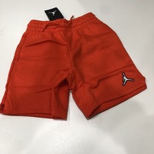 Air Jordan Boys Orange Drawstring Shorts Small