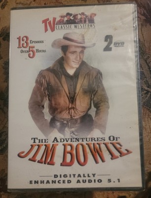 Sealed- Classic Westerns: Jim Bowie (DVD, 2-Disc set) 13 episodes  over 5 hours.