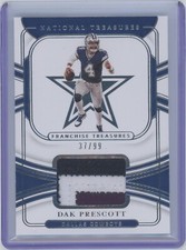2021 National Treasures Dak Prescott Franchise Treasures Jersey Patch #/99