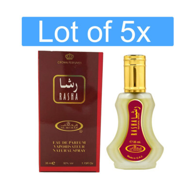 Rasha by Al Rehab Perfumes Lot of 5x 35ml EDP Spray - Free Express Shipping