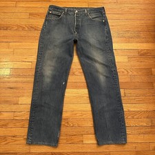 Vintage Levi’s 501 Blue Denim Jeans Size 36x32 Men Made In USA