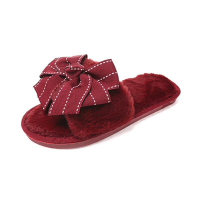 Soft Bow Slippers