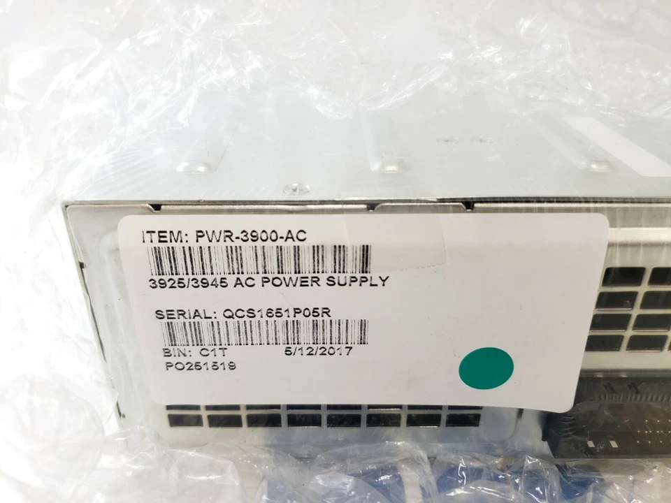 全新原装密封思科 PWR-3900-AC 交流电电源 F/S 3925/3945 — 第 2/4 张图片